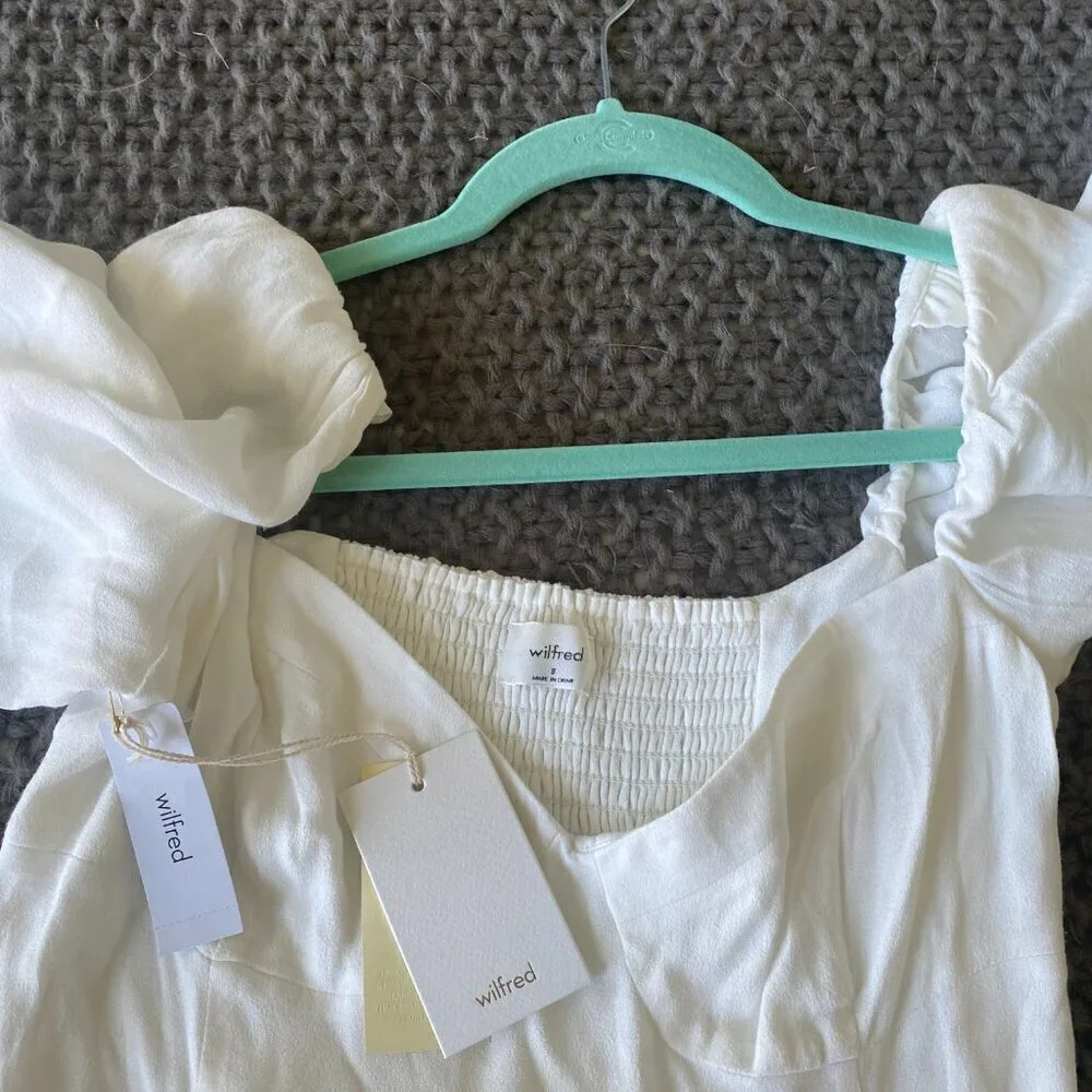 NWT Aritzia Wilfred Novella Mini Dress in Size 8 - Picture 6 of 7